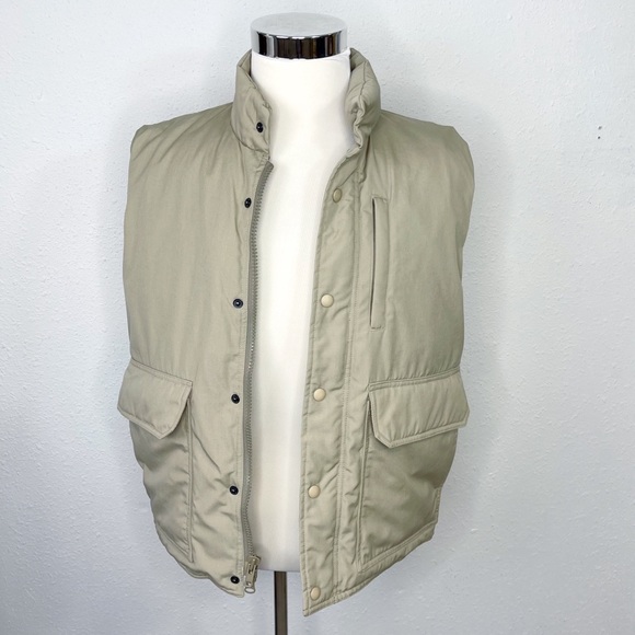 Orvis Other - Orvis Sleeveless Puffer Vest L Beige Goose Down